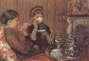 Mary Cassatt Afternoon tea oil painting on canvas